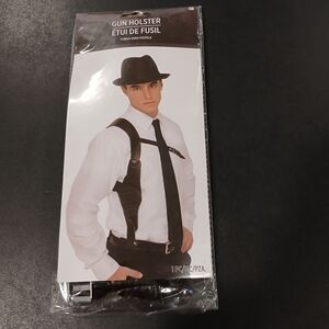 Party City Black Gangster Holster Costume